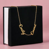 Multiple name necklace