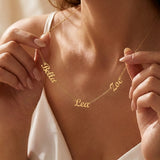 Multiple name necklace