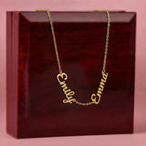 Multiple name necklace