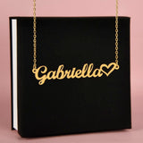 Classic Heart Style Name Necklace