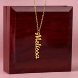 Classic Vertical Name Necklace