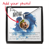 Circular pendant with meaningful message